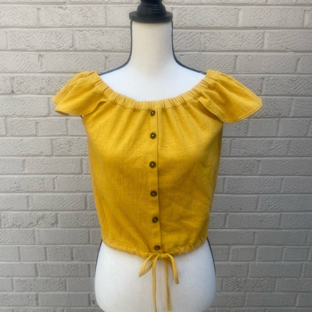 Sunflower yellow Madewell Short Sleeve Top Size S